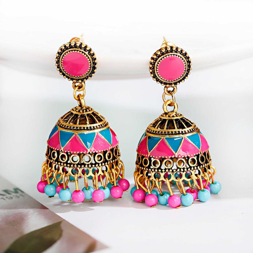 Aretes Mujer Estilo Turco Largos Dama Piercing Colgantes