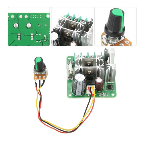 6v-90v 15a Dc Motor Control De Velocidad Pwn Controlador Par