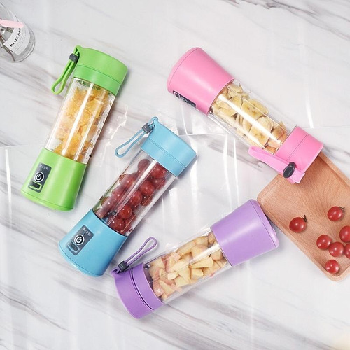 Licuadora Y Exprimidora Portátil 380 Ml Usb