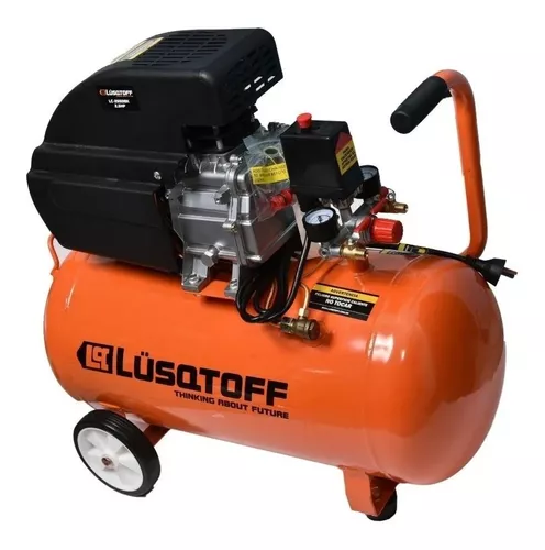 Compresor de aire eléctrico portátil Lüsqtoff LC-0122 monofásico 24L 1hp  220V 50Hz naranja