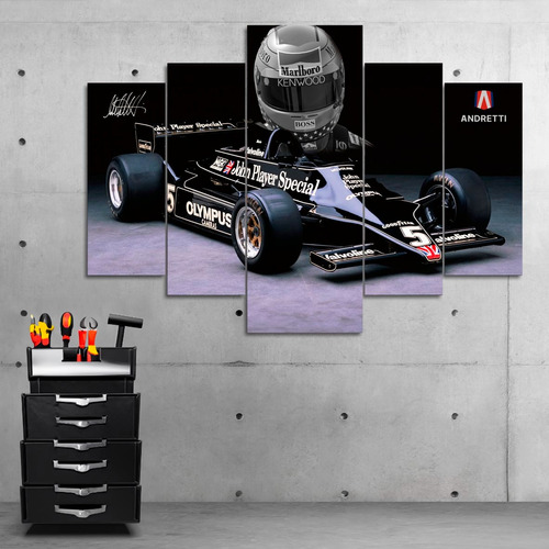 Cuadro Autos F1 Michael Andretti Formula 1 (110x80 Cm)