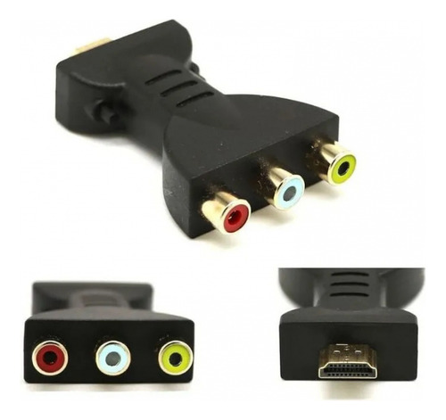 Adaptador Hdmi Macho A 3 Rca Hembra