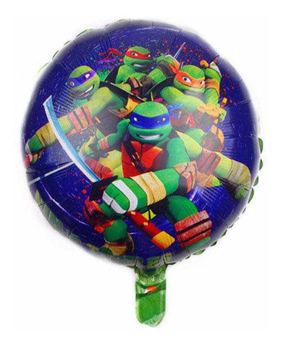 Globos Redondos Y Globos Látex De Tortugas Ninjas