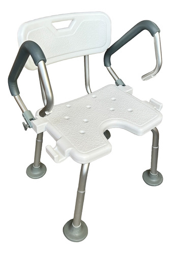 Silla Ducha Plegable Con Descansabrazos Abatibles De Color