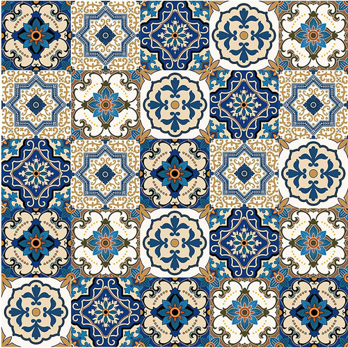 25 Calcomanias De Azulejos Estilo Mandala, Murales De Pared