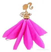Comprar Porta Servilleteros Barbie Mdf Fibrofacil Pack X 12u