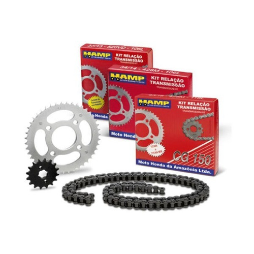 Kit Corona Pinon Cadena Honda Biz  100 105 Hamp Avant