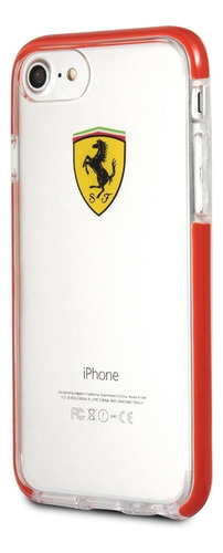 Funda Case Ferrari Cristal/rojo Compatible iPhone SE 3