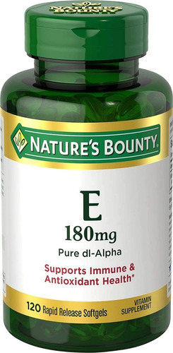 Vitamina E 180 Mg Nature's Bounty 120 Capsulas Blandas