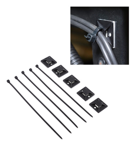 Bridas Para Cables Con Cremallera, 200 Unidades, De Nailon,