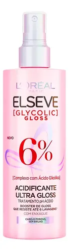 L'Oréal Paris Elseve Acidificante Capilar Glycolic Gloss, Brilho Durador Resiste por até 6 Lavagens, 200ml
