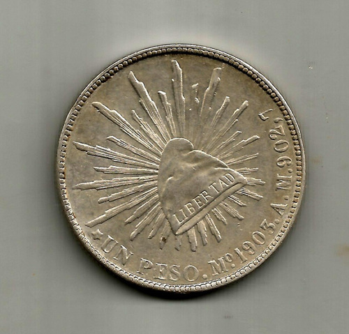 Moneda De Plata Un Peso Porfiriano 1903 A.m.