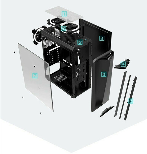 Case Para Pc Gamer (solo Case) Para Atx / Matx / Itx