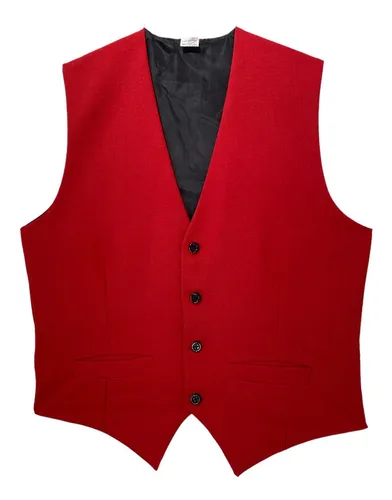 Chaleco De Vestir Con Moño Color Rojo Para Hombre