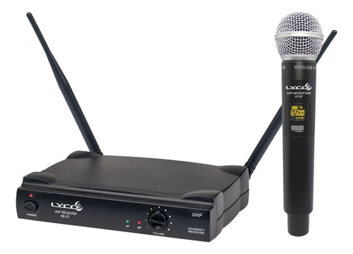 Microfone Sem Fio De Mão Lyco Uh-07m C 26 Freq Uhf