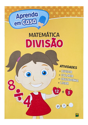 Livro Aprenda Em Casa Matemática - Divisão - Todo Livro