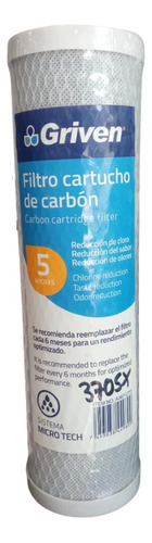 Cartucho Para Filtro De Agua Carbon Activado Griven