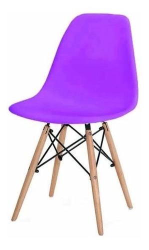 Set De 5 Sillas Eames - Blanco/negro - Promoción!!!