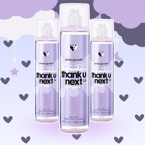 Set Ariana Grande Thank U Next Body 3pcs 236ml C/u