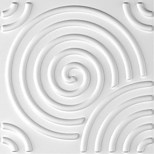 Paneles De Pared De Textura 3d Para Pintar, Vórtice Blanco,
