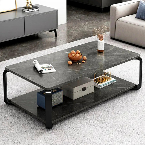 Mesa Rectangular Doble Nivel Marmolada