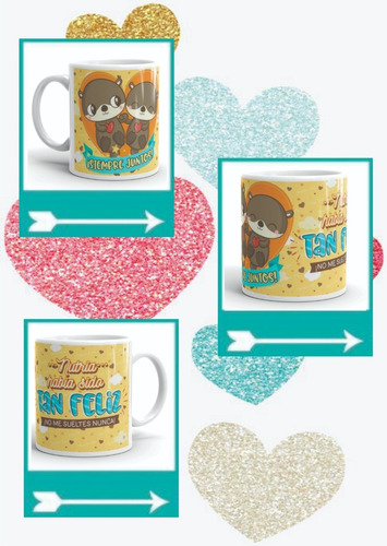 Pack X2 Tazas Día De Los Enamorados - San Valentín