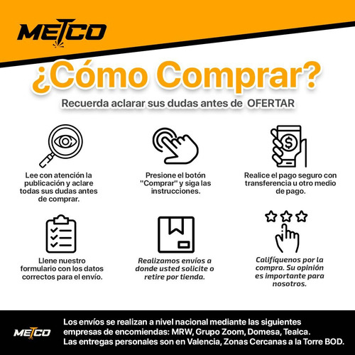Electrodo 6013 1/8 Metco Precio X Kilo - Caja De 5 Kg