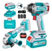 Comprar Llave Impacto 20v + Amoladora Brushless + Adaptador ½ Total