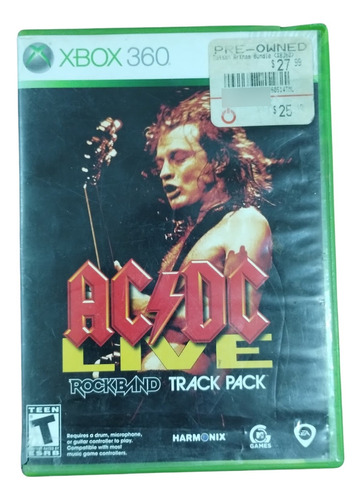 Rockband Ac / Dc Juego Original Xbox 360 (Reacondicionado)