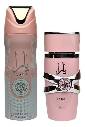 Set Lattafa Yara Edp 100 Ml + Deo Spray 200 Ml Set 2 Pcs