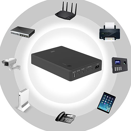 Shanqiu Mini Ups Battery Backup Uninterruptible Power