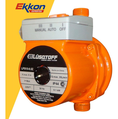 Imagen 3 de 10 de Bomba Presurizadora Lusqtoff Elevadora Presión Agua 2 Baños