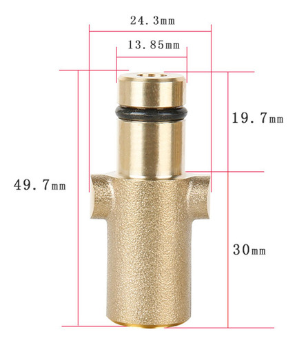 Adaptador De Hidrolimpiadora De 1/4 Para Hidrolimpiadora