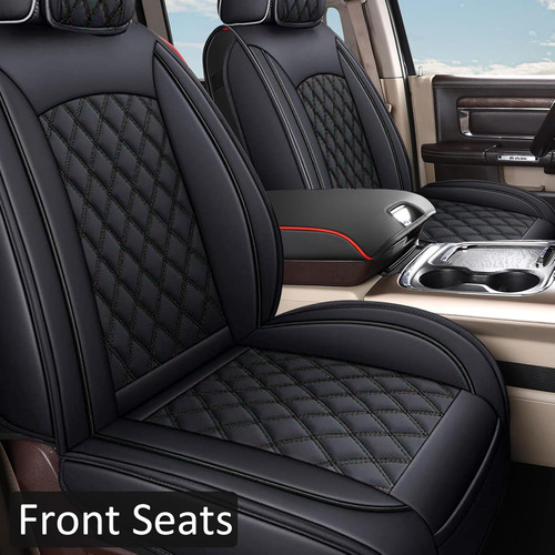 Roccs Fundas De Asiento De Cuero De 5 Asientos, Juego Comple