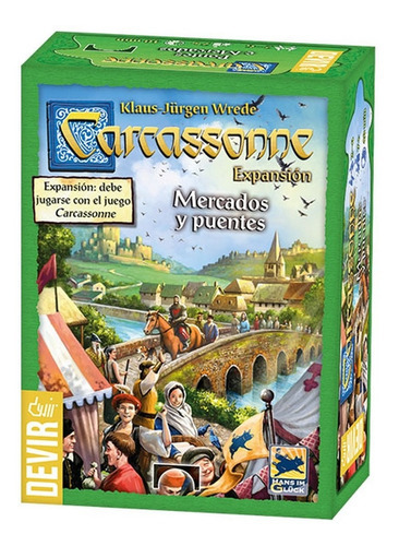 Carcassonne Mercados Y Puentes Expansión Juego De Mesa Devir