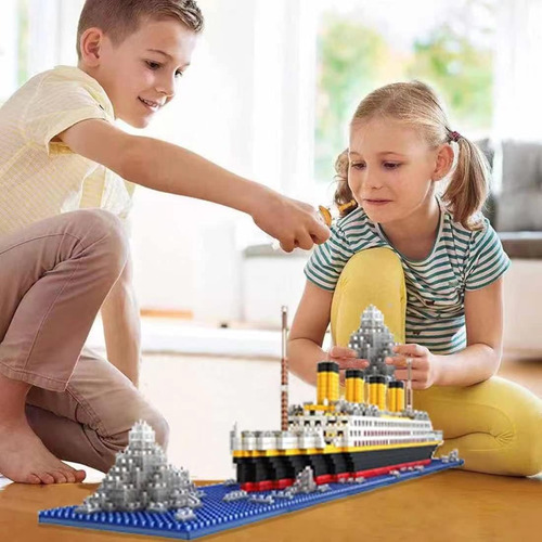 Elaicree Titanic Ship Micro Mini Juego De Bloques De Constru