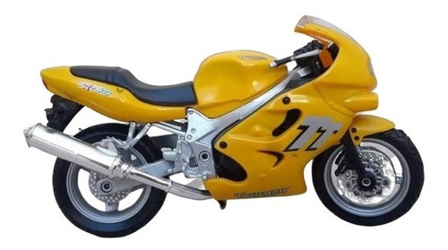 Moto Triumph Tt600 Escala 1:18 Welly Amarillo Usada