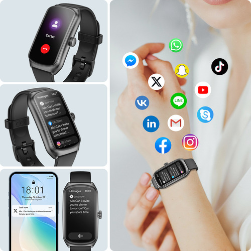 Reloj Anyloop Alb2: Heart E, Monitor De Natación Y Sueño, Ip