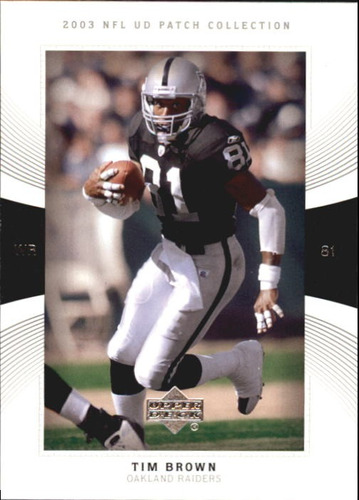 2003 Ud Patch Collection #65 Tim Brown Oakland Raiders
