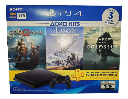 Ps4 Slim 1tb , En Caja , God Of War, Horizon, Shadow Of C (Reacondicionado)