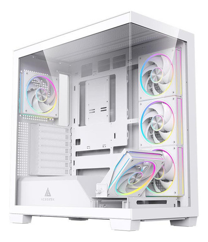 Gabinete Gamer Acegeek Nebula Mid-tower, Lateral De Vidro