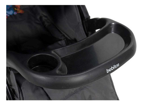 Coche De Paseo Para Bebe 3 En 1 Bebitos Con Base Y Huevito Color Del Chasis Negro Color Rojo