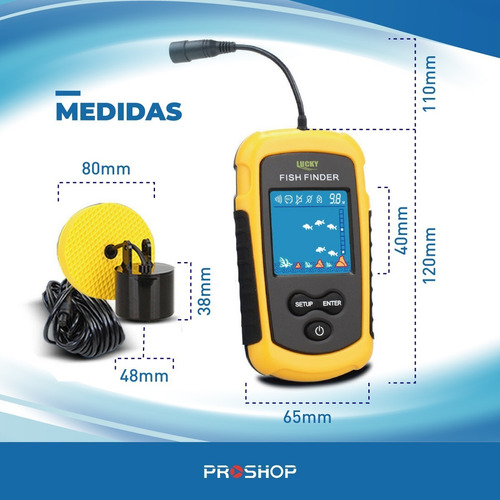 Imagen 4 de 10 de Pesca Ecosonda Fish Finder Portatil Sonar 100 M Modelo Nuevo