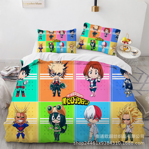 My Hero Academia-funda De Edredón,funda De Almohada,3 Piezas