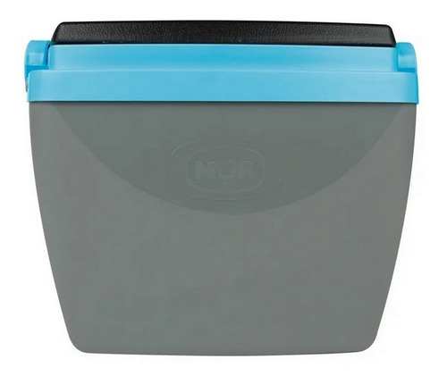 Caixa Térmica Pequena 6l Para Camping Cinza Com Azul Mor
