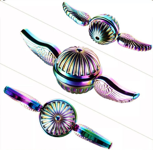 Hand Spinner Giroscópio Dedo Metal Magic Wing Multicolor