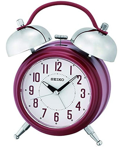 Reloj Despertador Seiko, Rojo, 18,3 X 14,2 X 6,8 Cm