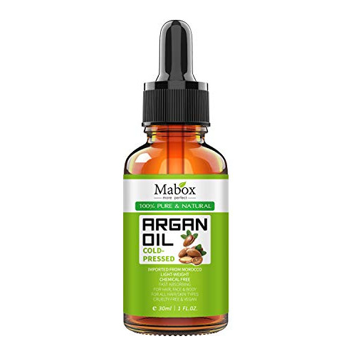 Aceite De Argán Orgánico Mabox Moroccan - 100% Puro, 7lgc4