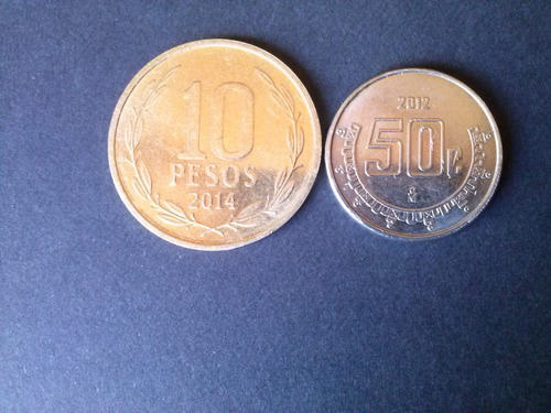 Moneda México 50 Centavos Níquel 2012 (c45)