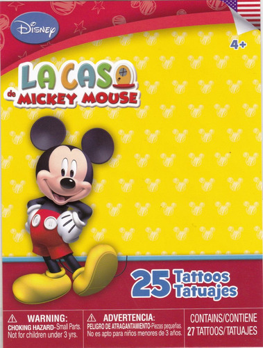 Tatuajes Temporales La Casa De Mickey Mouse Disney Junior